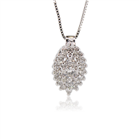 Halskette PG Gioielli Dame in Weißgold Diamante 0.35 Ct CIOCOOLN - CIOCOOLN